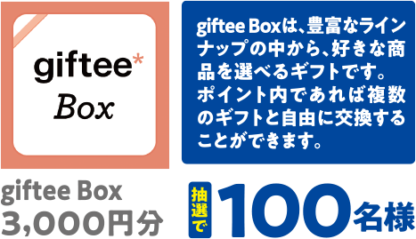 giftee Box 3,000円分